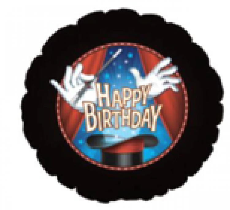 Happy Birthday Magic Party Balloon - 17 inch