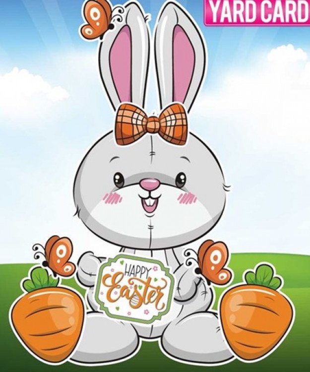 Happy Easter - Bunny Buddy Sign