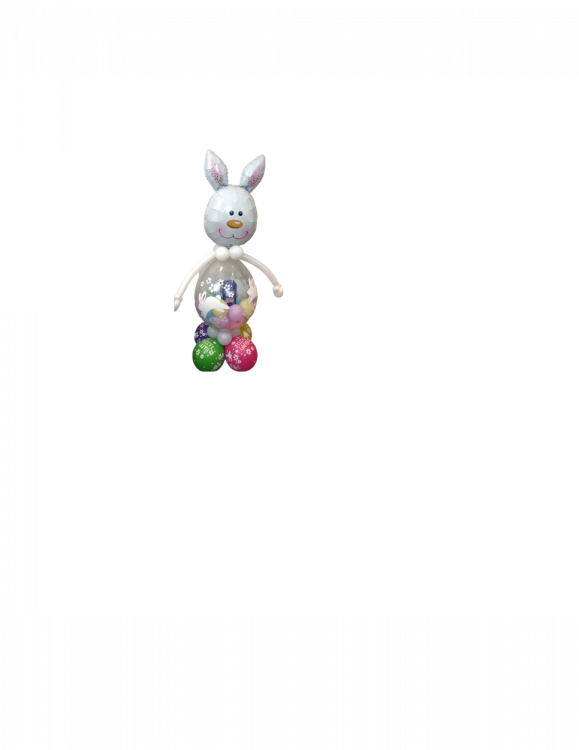 Happy Bunny Stuffed Easter Balloon