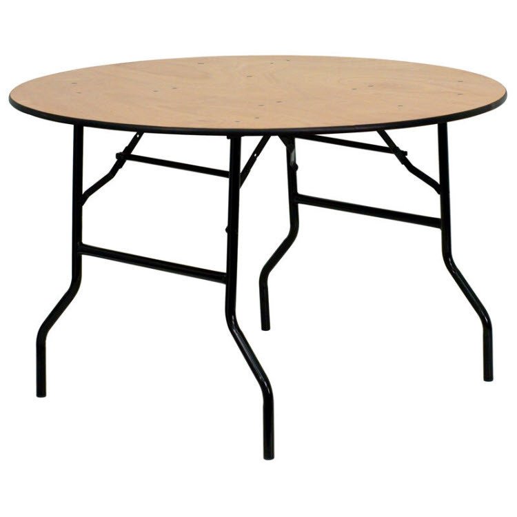 48 Inch Round Folding Banquet Table