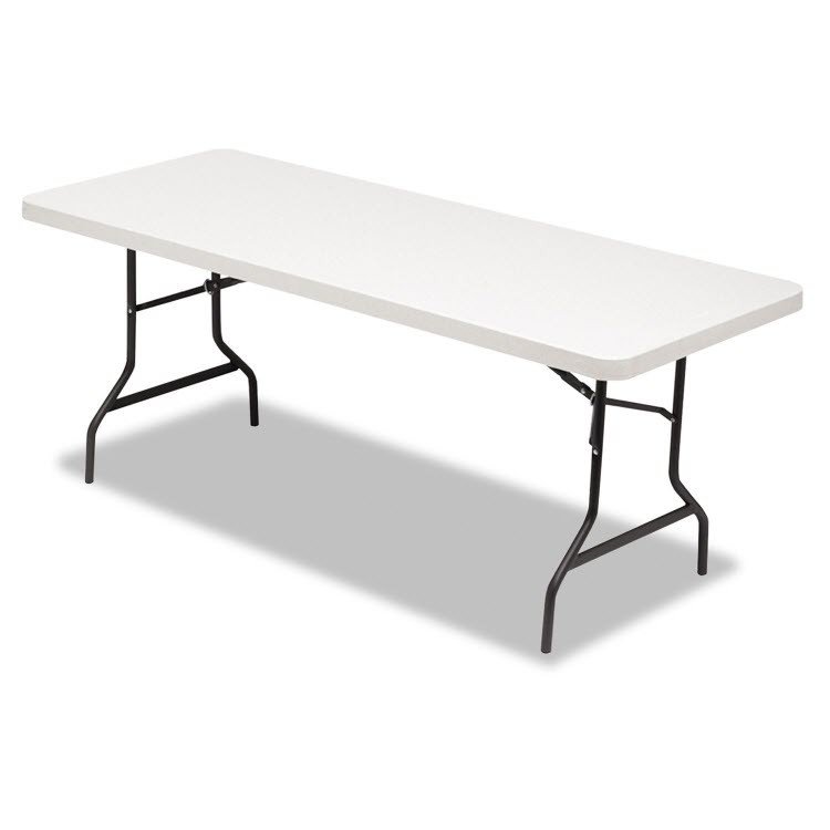 6 Feet x 30 Inch Long Table White - Plastic