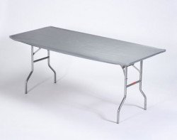 Metallic Silver 8' Table Kwik Cover