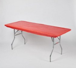 Red 8' Table Kwik Cover