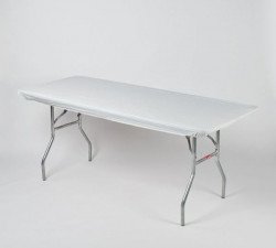 White 6' Table Kwik Cover