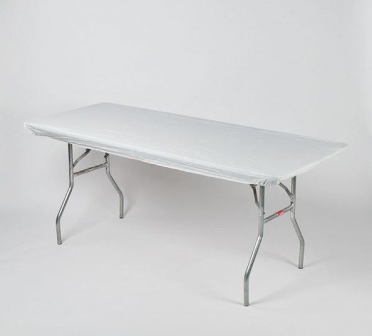 White 8' Table Kwik Cover