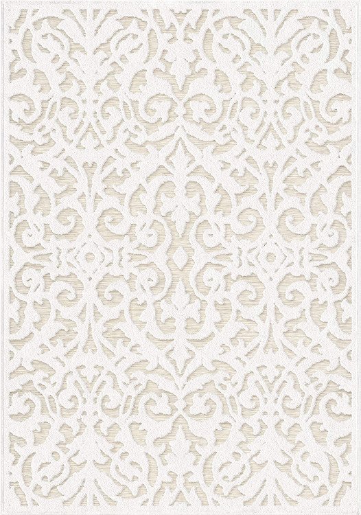 Latticework White Carpet