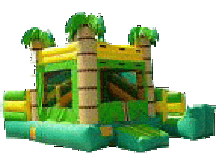 Palm Trees Slide & Bounce Combination (sm)