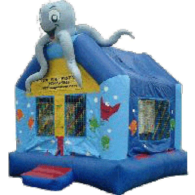 Under The Sea Octopus Bounce House