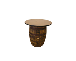 36 in Round Whiskey Barrel Table