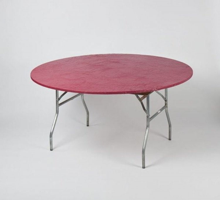 Maroon 60 Round Table Kwik Cover