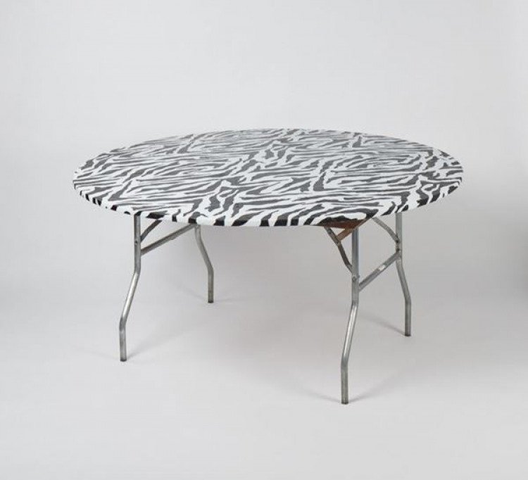 Zebra 60 Round Table Kwik Cover