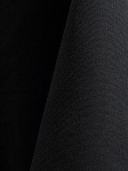Black 108x156 Skirtless Banquet Polyester Linen