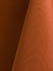 Burnt Orange 90 Round Polyester Linen