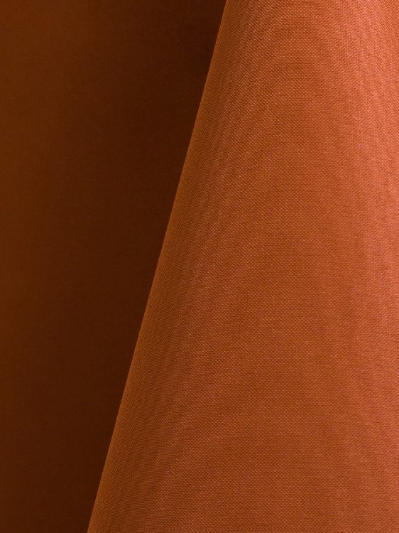 Burnt Orange 108 Round Polyester Linen