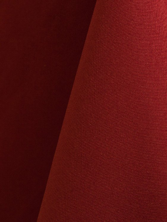 Cherry Red 108 Round Polyester Linen