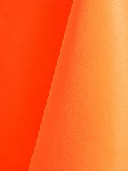 Neon Orange 108 Round Polyester Linen