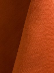 Orange 108 Round Polyester Linen