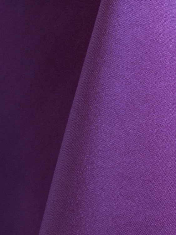 Purple 90x156 Skirtless Banquet Polyester Linen