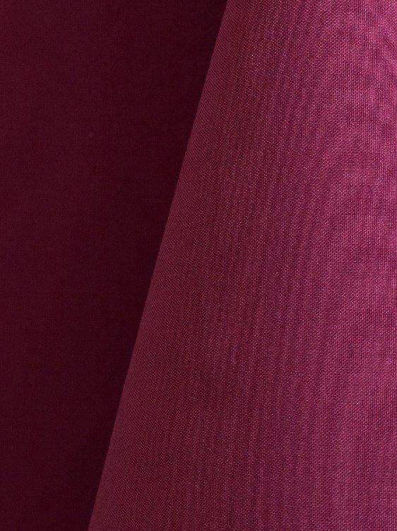 Raspberry 120 Round Polyester Linen
