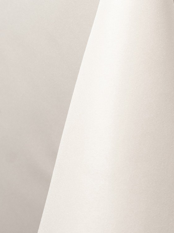 White 90 Round Polyester Linen