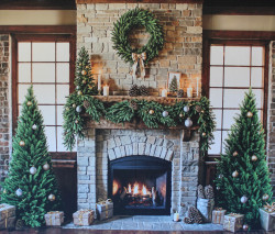 Christmas Greenery Fireplace Backdrop Christmas Greenery Fireplace Backdrop