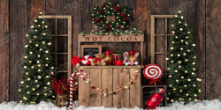 Hot Chocolate Stand Backdrop Hot Chocolate Stand Backdrop