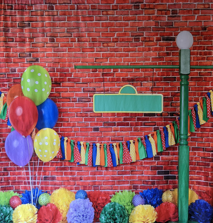 Sesame Street Themed Backdrop Sesame Street Themed Backdrop