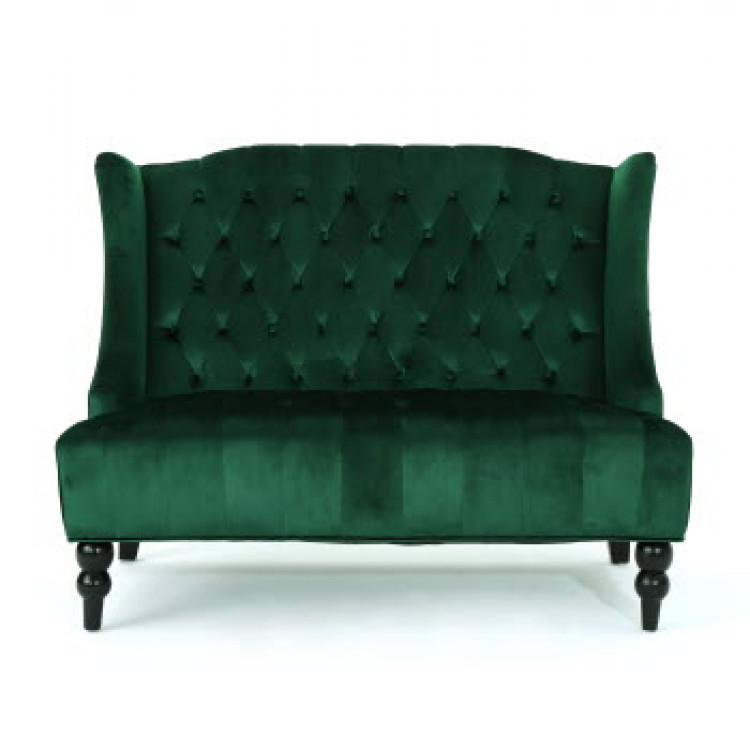 Settee High Back Bench Emerald Settee High Back Bench Emerald