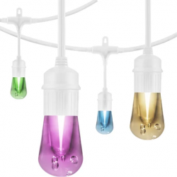 Color Changing Bistro Perimeter Lighting