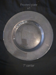 Frosted Glass Charger Plate Frosted Glass Charger Plate