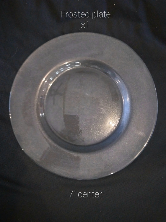 Frosted Glass Charger Plate Frosted Glass Charger Plate