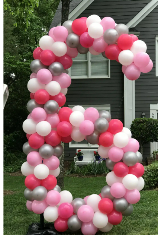 Large Framed Number/Letter Basic Balloon Sculpture Large Framed Number/Letter Basic Balloon Sculpture
