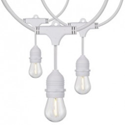 White Bistro Perimeter Lighting