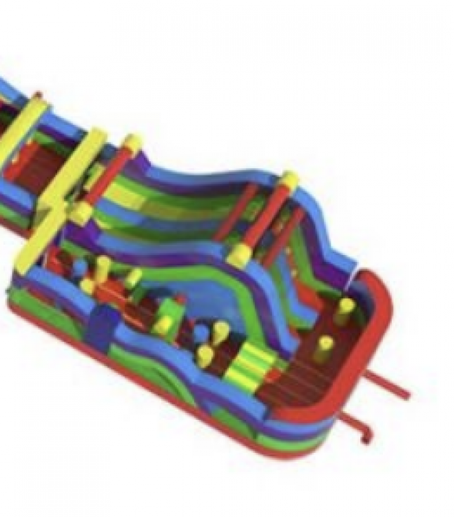 3 Piece Retro Obstacle with slide 3 Piece Retro Obstacle with slide