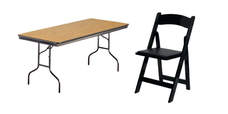 Black Garden Chair & 8 ft Table Seating Package Black Garden Chair & 8 ft Table Seating Package