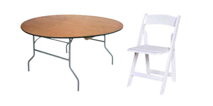 White Garden Chair & 60 in Round Table Seating Package White Garden Chair & 60 in Round Table Seating Package