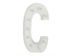 C Letter Lighted Marquee