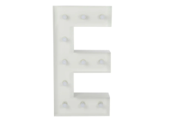 E Letter Lighted Marquee