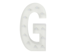 G Letter Lighted Marquee