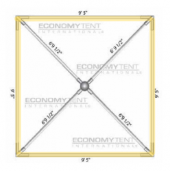 No Preference Bistro Perimeter Lighting for 10x10 Tent