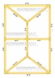 No Preference Bistro Full Lighting for 10x20 Tent