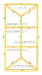 Color Changing Bistro Full Lighting for 10x30 Tent