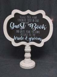 Chalkboard Pick a Spot in the Guestbook Sign