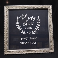 Please Sign Our Guest Board Sign
