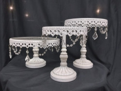 White Crystal Cake Stand