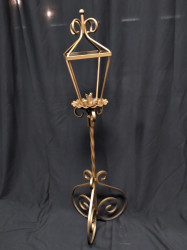 Standing Brass Lantern Candle Holder