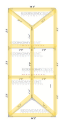 No Preference Bistro Full Lighting for 15x30 Tent