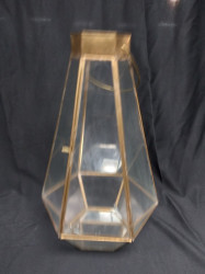 Gold Geometric Lantern - Lg