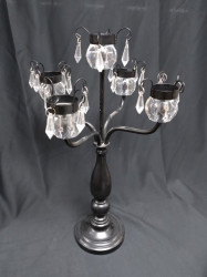 5 Arm Crystal Candelabra Stand