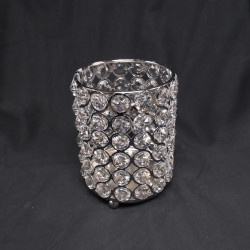 Crystal Beaded Candle Holder